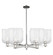 Arcadia Six Light Chandelier in Polished Nickel (405|716-6CR-PN-G559-8CL)