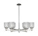 Arcadia Six Light Chandelier in Polished Nickel (405|716-6CR-PN-G559-5SM)