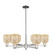 Arcadia Six Light Chandelier in Polished Nickel (405|716-6CR-PN-G559-5ME)