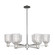 Arcadia Six Light Chandelier in Polished Nickel (405|716-6CR-PN-G559-5CL)