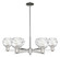 Arcadia Six Light Chandelier in Polished Nickel (405|716-6CR-PN-G1213-6CL)