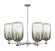 Arcadia Six Light Chandelier in Polished Chrome (405|716-6CR-PC-G482-7SL)