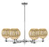 Arcadia Six Light Chandelier in Polished Chrome (405|716-6CR-PC-G458-7ME)