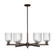 Arcadia Six Light Chandelier in Oil Rubbed Bronze (405|716-6CR-OB-G559-5SDY)