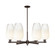 Arcadia Six Light Chandelier in Oil Rubbed Bronze (405|716-6CR-OB-G484-7OP)