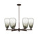 Arcadia Six Light Chandelier in Oil Rubbed Bronze (405|716-6CR-OB-G480-6SL)