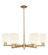 Arcadia Six Light Chandelier in Champagne Bronze (405|716-6CR-CB-G559-5GWH)