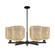 Arcadia Six Light Chandelier in Matte Black (405|716-6CR-BK-G559-8ME)