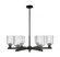 Arcadia Six Light Chandelier in Matte Black (405|716-6CR-BK-G559-5SDY)