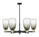 Arcadia Six Light Chandelier in Black Antique Brass (405|716-6CR-BAB-G480-6SL)