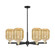 Arcadia Six Light Chandelier in Black Antique Brass (405|716-6CR-BAB-G460-7ME)