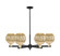Arcadia Six Light Chandelier in Black Antique Brass (405|716-6CR-BAB-G458-7ME)