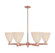 Arcadia Six Light Chandelier in Antique Copper (405|716-6CR-AC-NBD-75-NAT)