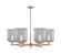 Arcadia Six Light Chandelier in Antique Copper (405|716-6CR-AC-G559-8SDY)