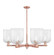Arcadia Six Light Chandelier in Antique Copper (405|716-6CR-AC-G559-8CL)