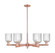 Arcadia Six Light Chandelier in Antique Copper (405|716-6CR-AC-G559-5SDY)
