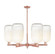 Arcadia Six Light Chandelier in Antique Copper (405|716-6CR-AC-G482-7OP)