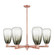 Arcadia Six Light Chandelier in Antique Copper (405|716-6CR-AC-G480-6SL)