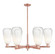 Arcadia Six Light Chandelier in Antique Copper (405|716-6CR-AC-G480-6OP)