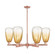 Arcadia Six Light Chandelier in Antique Copper (405|716-6CR-AC-G480-6AM)