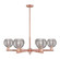 Arcadia Six Light Chandelier in Antique Copper (405|716-6CR-AC-G1213-6SM)