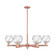 Arcadia Six Light Chandelier in Antique Copper (405|716-6CR-AC-G1213-6CL)