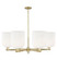 Arcadia Six Light Chandelier in Antique Brass (405|716-6CR-AB-G559-8GWH)