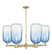 Arcadia Six Light Chandelier in Antique Brass (405|716-6CR-AB-G482-7SB)