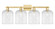 Arcadia Four Light Bath Vanity in Satin Gold (405|716-4W-SG-G559-8CL)