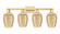 Arcadia Four Light Bath Vanity in Satin Gold (405|716-4W-SG-G457-6ME)