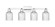 Arcadia Four Light Bath Vanity in Polished Chrome (405|716-4W-PC-G559-5SDY)
