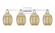 Arcadia Four Light Bath Vanity in Polished Chrome (405|716-4W-PC-G459-6ME)
