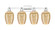 Arcadia Four Light Bath Vanity in Polished Chrome (405|716-4W-PC-G457-6ME)