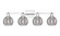 Arcadia Four Light Bath Vanity in Polished Chrome (405|716-4W-PC-G1213-6SM)