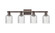Arcadia Four Light Bath Vanity in Oil Rubbed Bronze (405|716-4W-OB-G559-5SDY)