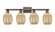 Arcadia Four Light Bath Vanity in Oil Rubbed Bronze (405|716-4W-OB-G459-6ME)