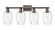 Arcadia Four Light Bath Vanity in Oil Rubbed Bronze (405|716-4W-OB-G457-6CL)