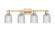 Arcadia Four Light Bath Vanity in Champagne Bronze (405|716-4W-CB-G559-5CL)