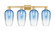 Arcadia Four Light Bath Vanity in Brushed Brass (405|716-4W-BB-G484-7SB)