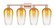 Arcadia Four Light Bath Vanity in Antique Copper (405|716-4W-AC-G484-7AM)