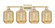 Arcadia Four Light Bath Vanity in Antique Brass (405|716-4W-AB-G460-7ME)