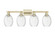 Arcadia Four Light Bath Vanity in Antique Brass (405|716-4W-AB-G459-6CL)