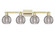 Arcadia Four Light Bath Vanity in Antique Brass (405|716-4W-AB-G1213-6SM)