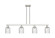 Arcadia Four Light Island Pendant in Brushed Satin Nickel (405|716-4I-SN-G559-5SDY)