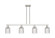 Arcadia Four Light Island Pendant in Brushed Satin Nickel (405|716-4I-SN-G559-5CL)