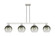 Arcadia Four Light Island Pendant in Brushed Satin Nickel (405|716-4I-SN-G483-8SL)