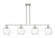 Arcadia Four Light Island Pendant in Brushed Satin Nickel (405|716-4I-SN-G458-7CL)
