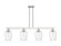 Arcadia Four Light Island Pendant in Brushed Satin Nickel (405|716-4I-SN-G457-6CL)