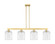Arcadia Four Light Island Pendant in Satin Gold (405|716-4I-SG-G559-8CL)
