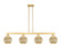 Arcadia Four Light Island Pendant in Satin Gold (405|716-4I-SG-G458-7ME)